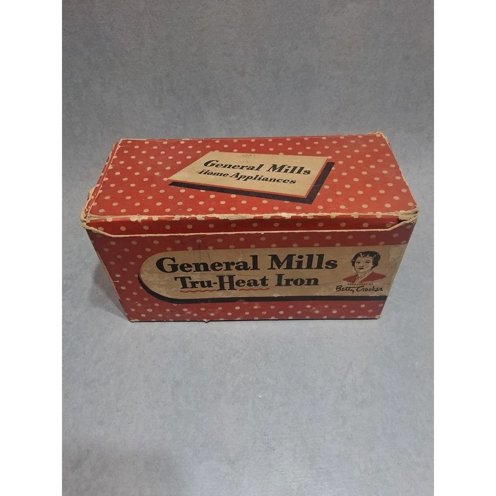 General Mills Tru-Heat Iron Betty Crocker Model GM 1B Vintage 1940s Working